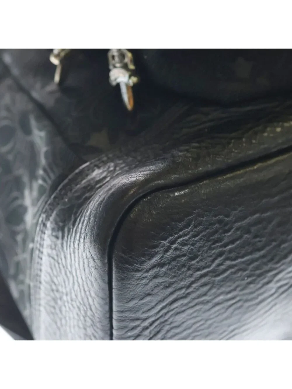 Chrome Hearts Grade Mini CH Plus Denim All Over Pattern Backpack